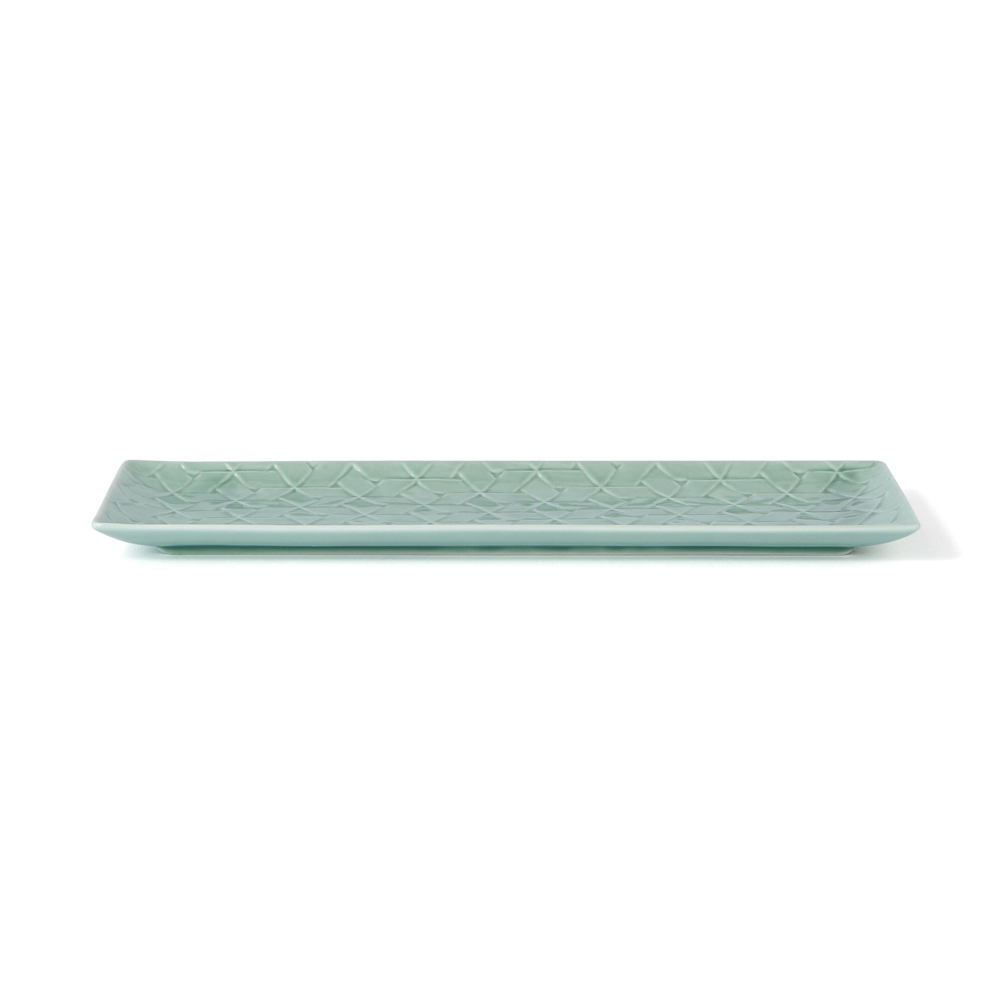 Mino Rectangular Plate Large Green