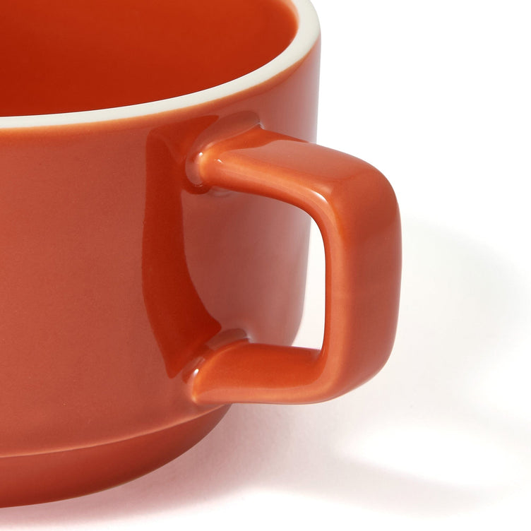 Logo Rim Soup Cup  Orange