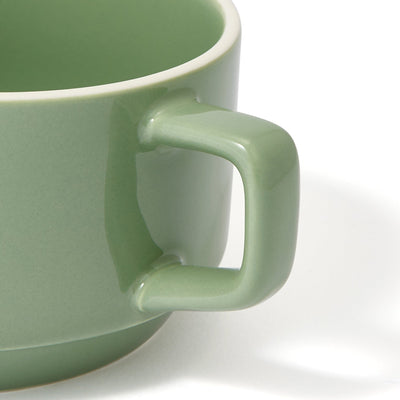 Logo Rim Soup Cup  Green