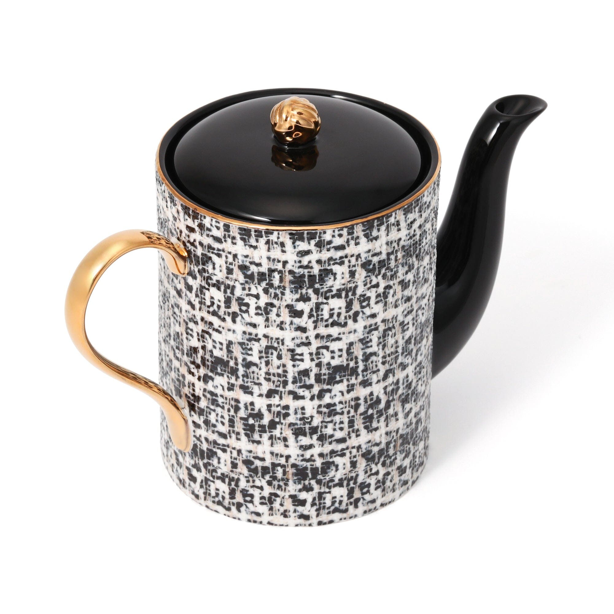 Tweed Teapot Black