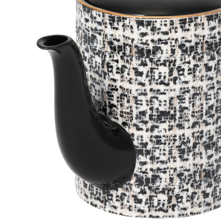 Tweed Teapot Black