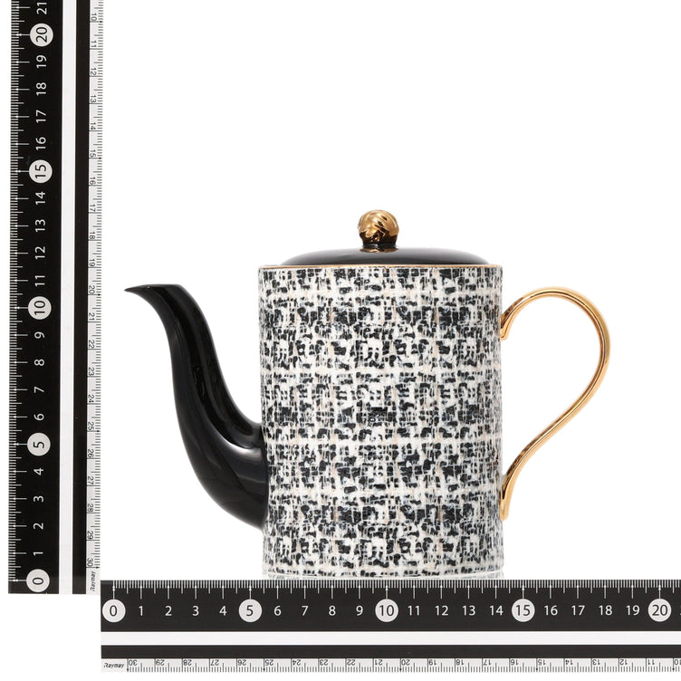 Tweed Teapot Black