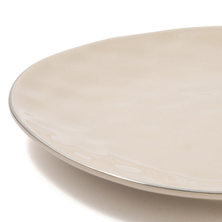 Mallet Plate L Beige