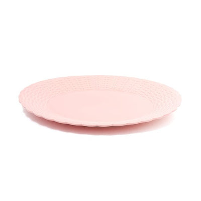 Weave Plate L Pink