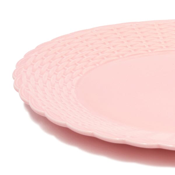 Weave Plate L Pink