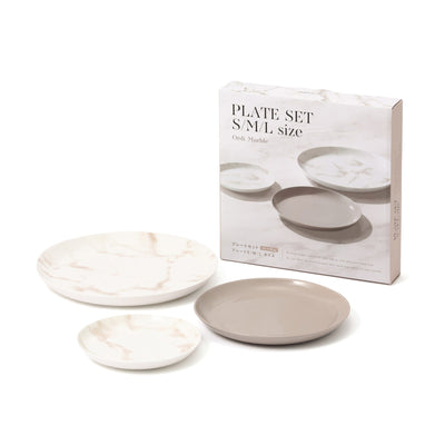 Ordi Marble Plate Set S/M/L  Beige