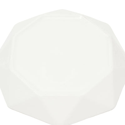 Blanche Deep Plate L Octagon White