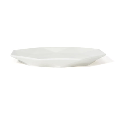 Blanche Plate M Octagon  White