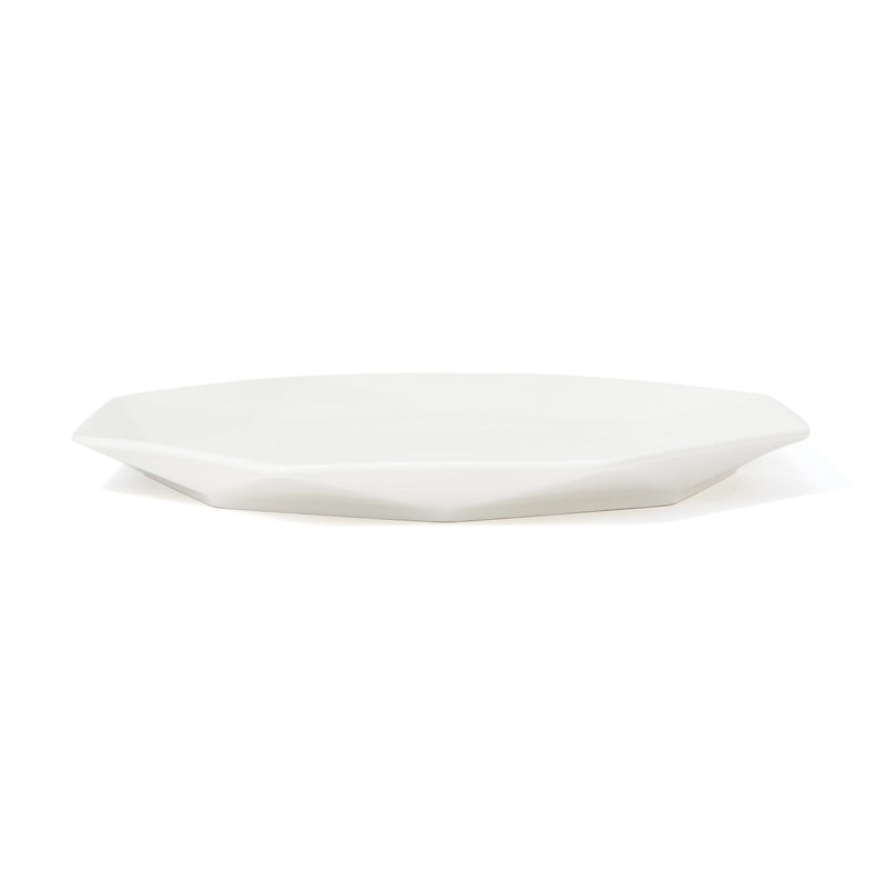 Blanche Plate L Octagon  White