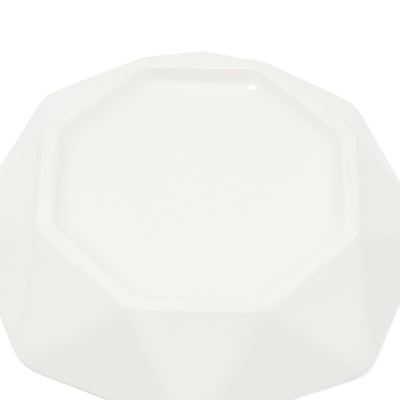 Blanche Deep Plate SS Octagon White