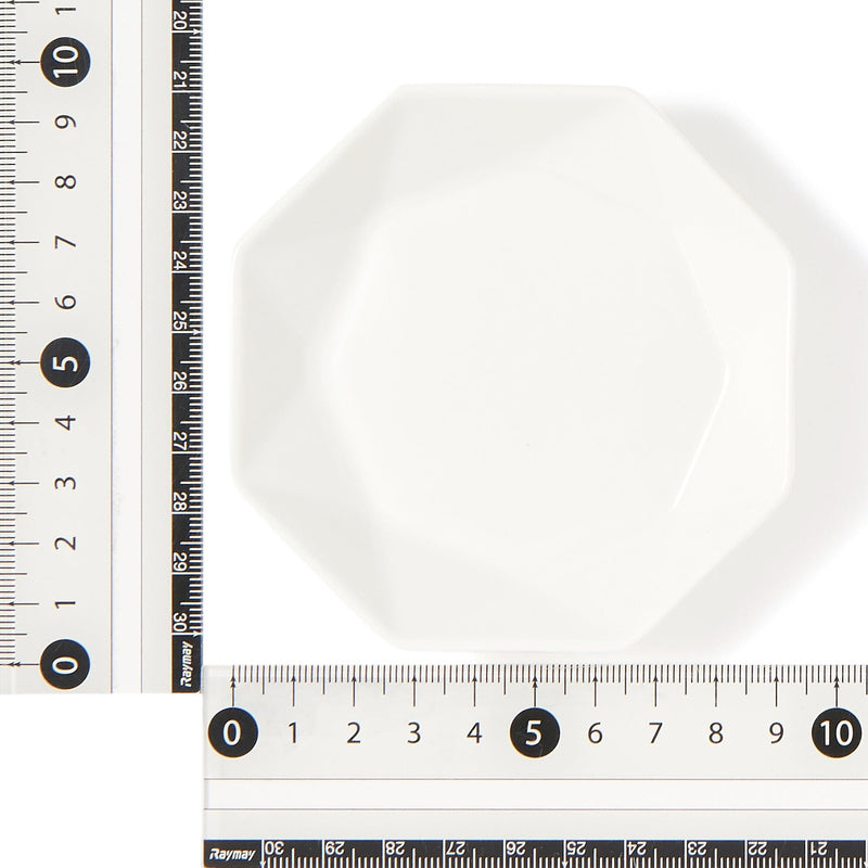 Blanche Deep Plate SS Octagon White