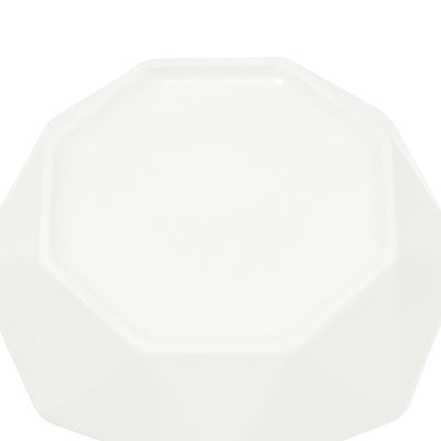 Blanche Deep Plate S Octagon White