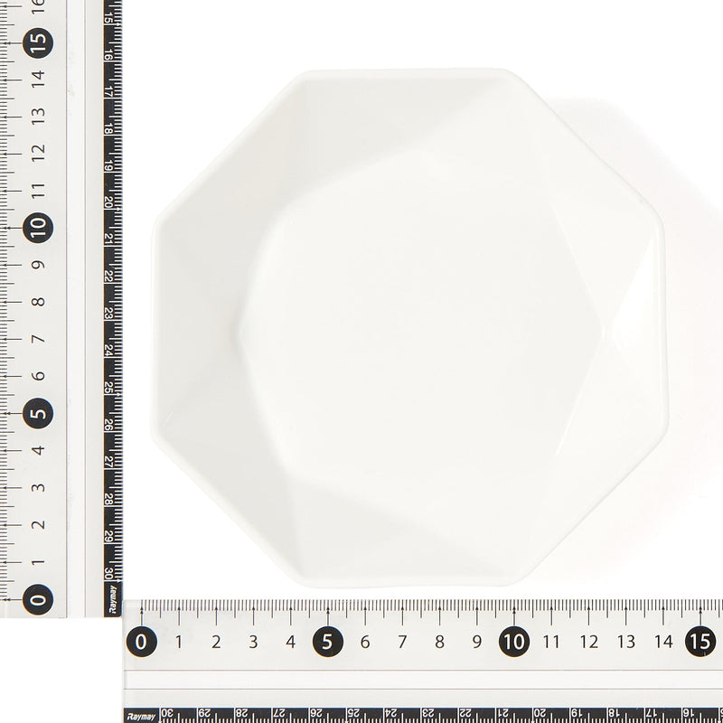 Blanche Deep Plate S Octagon White