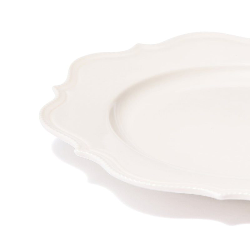 Blanche Plate S Wave White