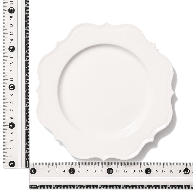 Blanche Plate S Wave White