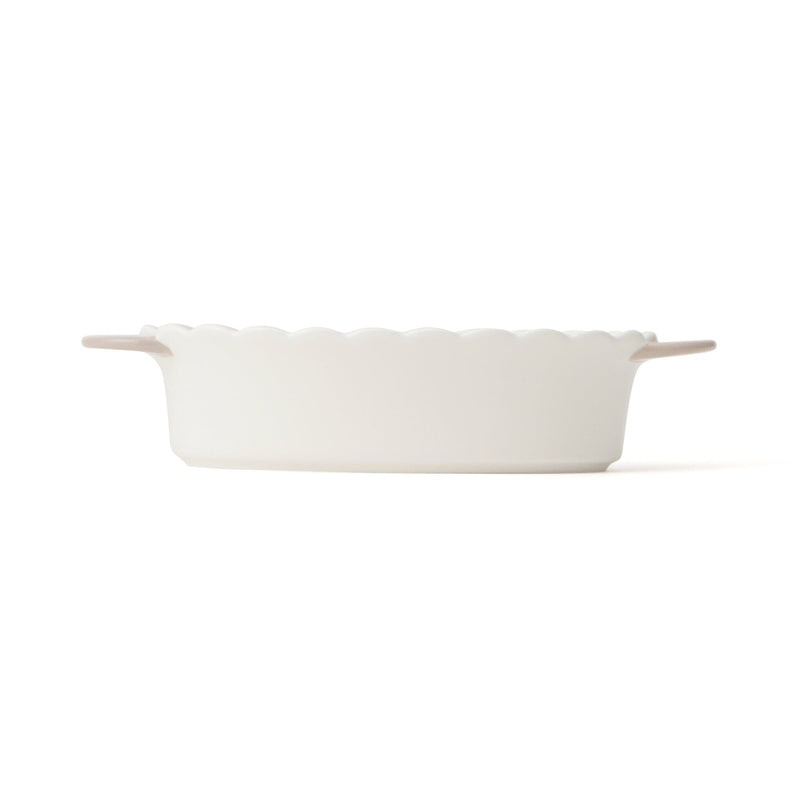 Bicolor Frill Ovenware Medium Ivory