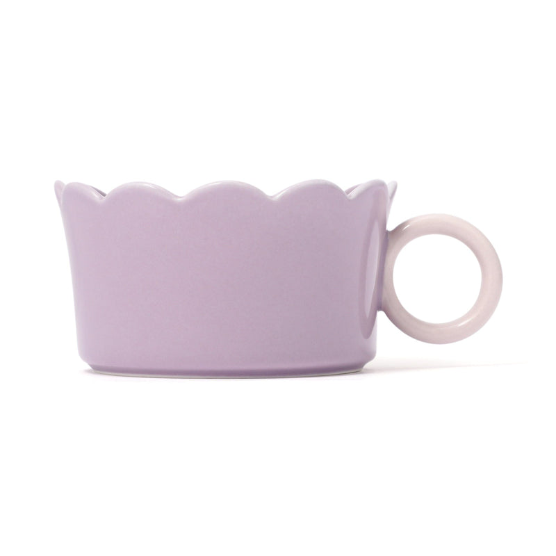 Bicolor Frill Soup Cup Purple