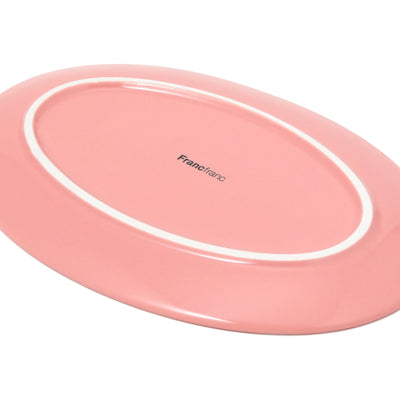 Iroiro Plates Oval Plate Multi-Stripe