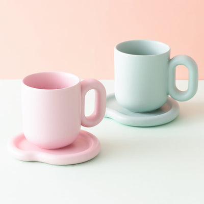 Plump Mug & Coaster Pink
