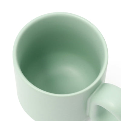 Plump Mug & Coaster Green