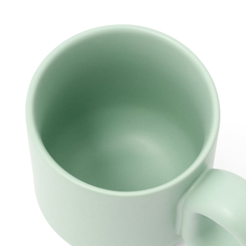 Plump Mug & Coaster Green