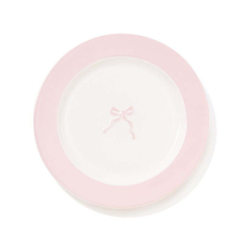 Ribbon Plate Small Pink