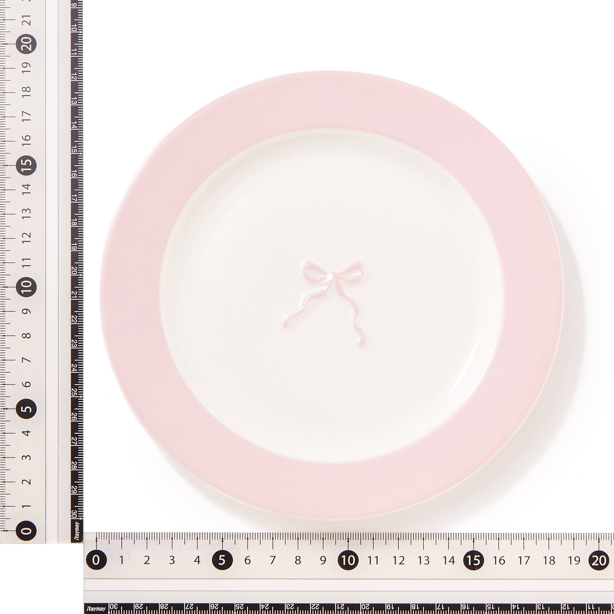 Ribbon Plate Small Pink