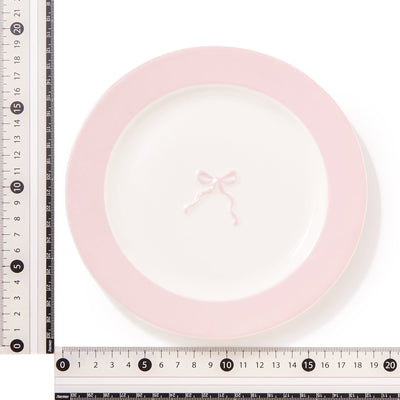 Ribbon Plate Small Pink