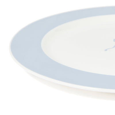 Ribbon Plate Small Blue