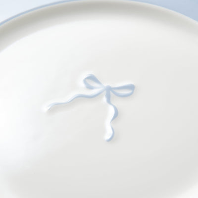 Ribbon Plate Small Blue