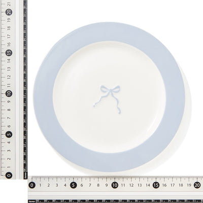 Ribbon Plate Small Blue