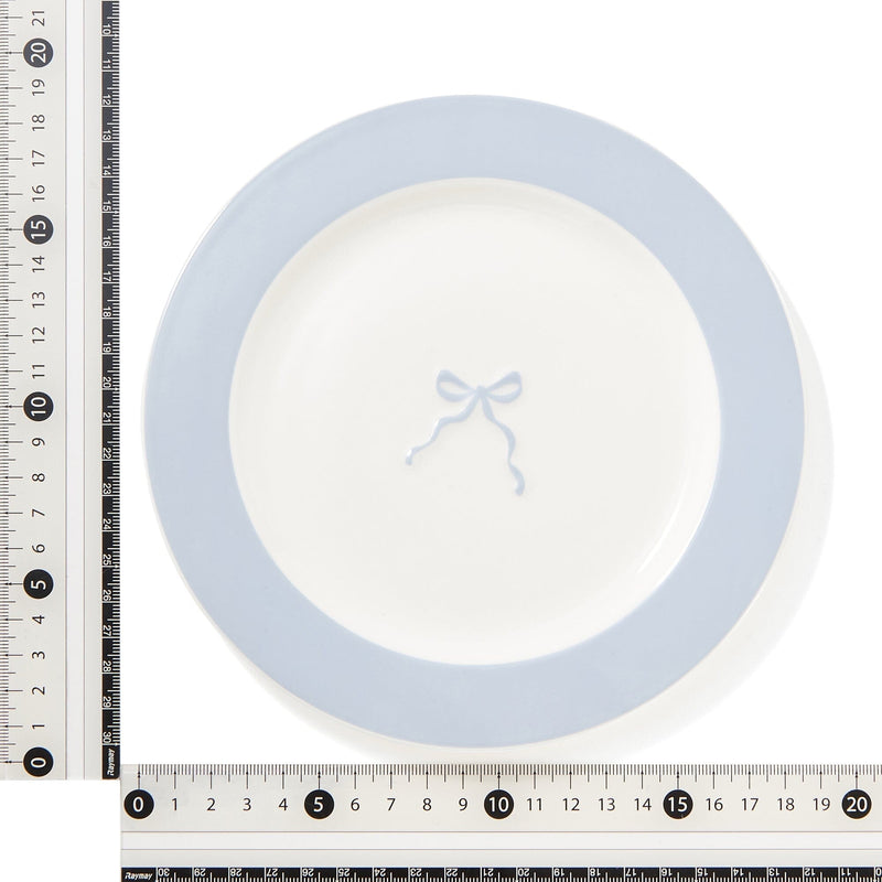 Ribbon Plate Small Blue