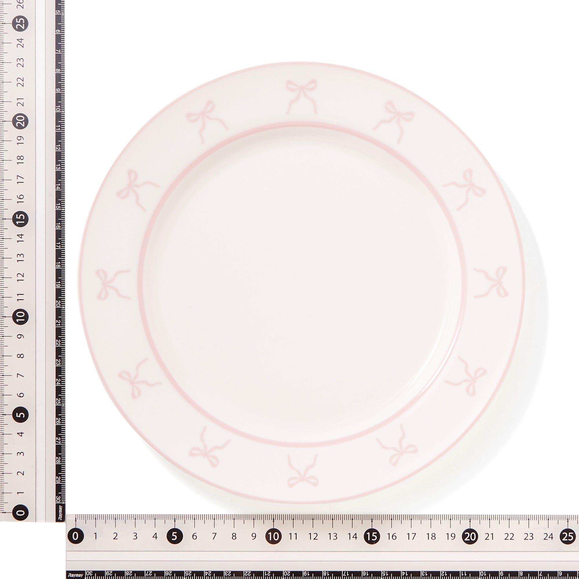 Ribbon Plate Medium Pink