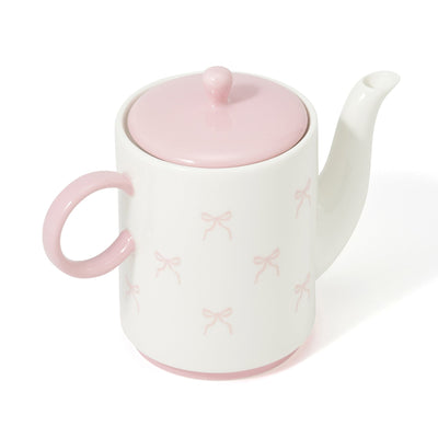 Ribbon Teapot Pink