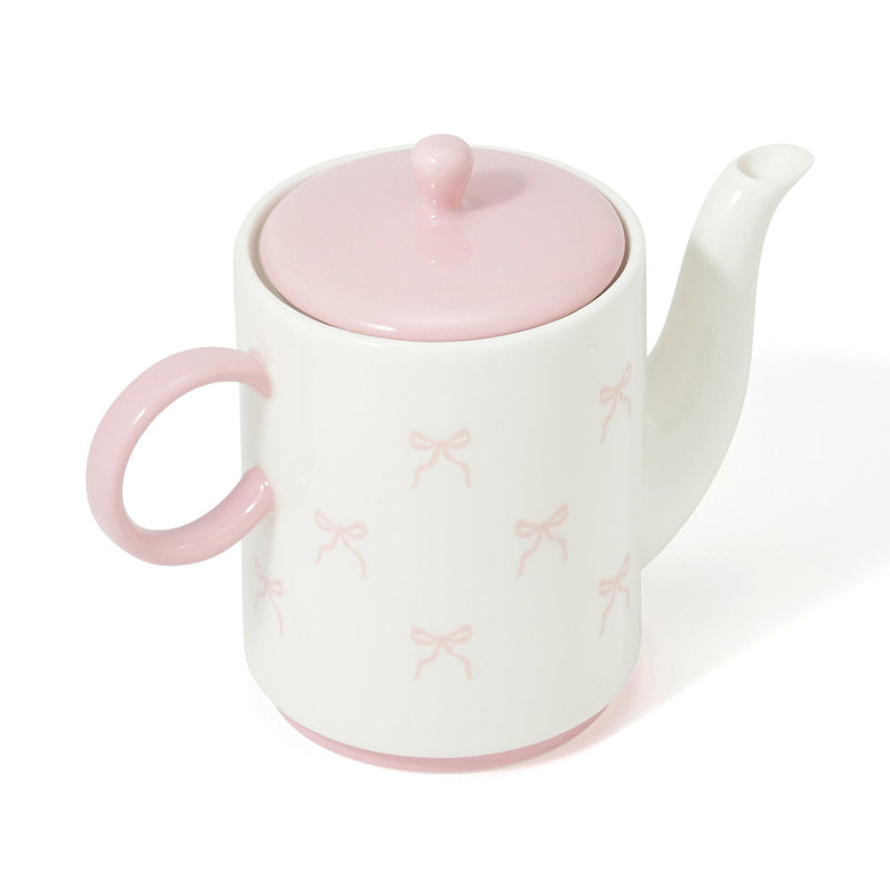 Ribbon Teapot Pink