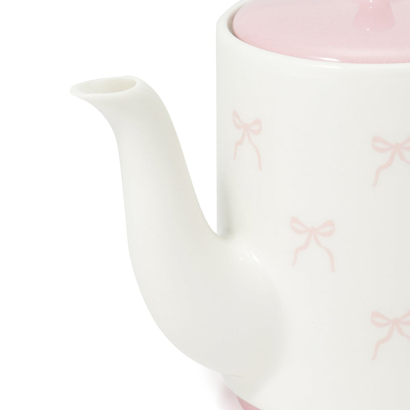 Ribbon Teapot Pink