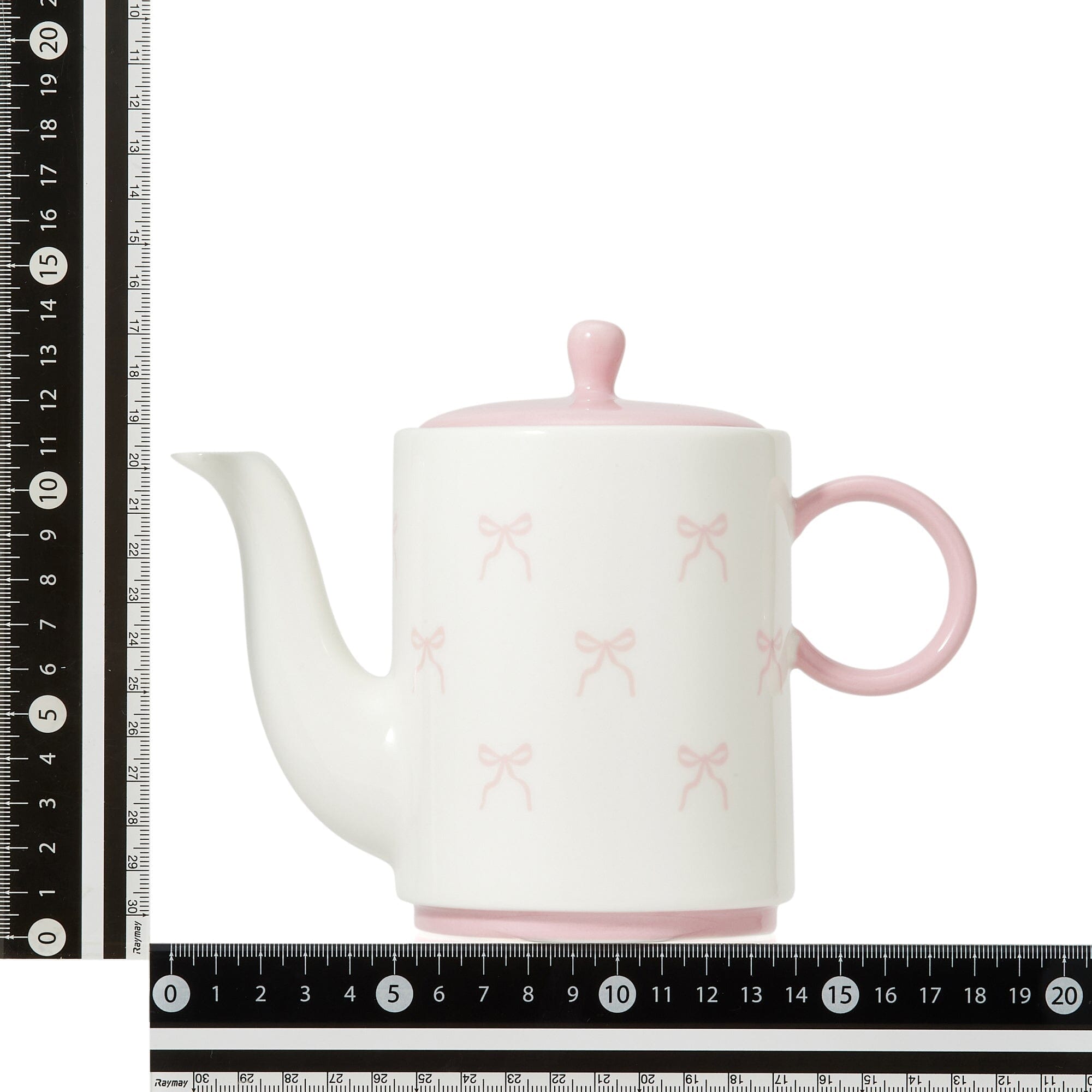Ribbon Teapot Pink
