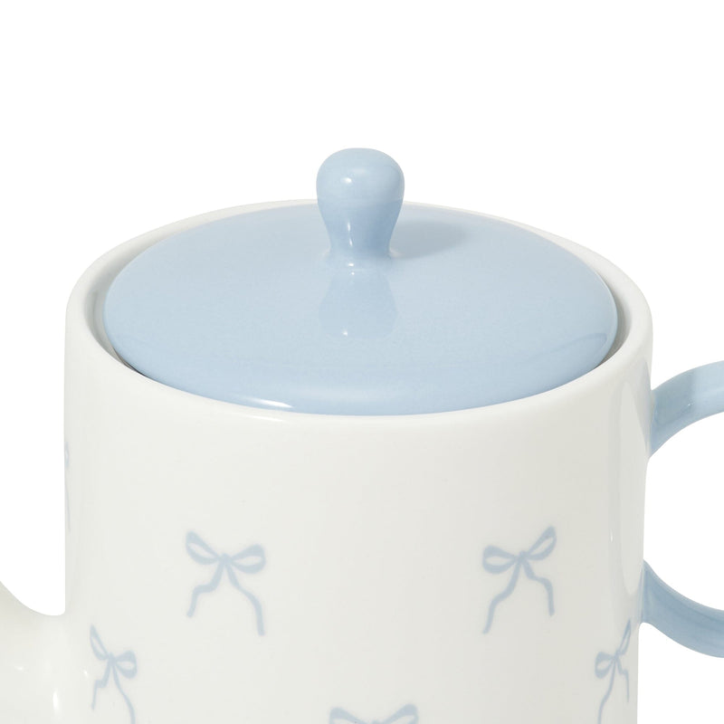 Ribbon Teapot Blue