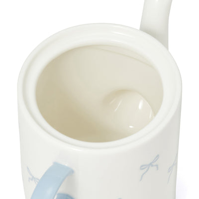 Ribbon Teapot Blue