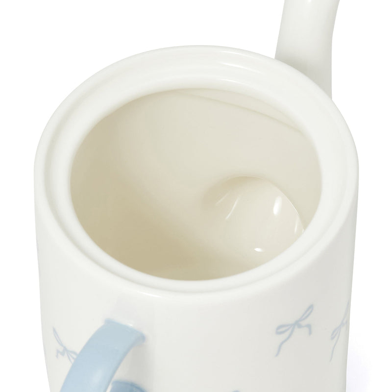 Ribbon Teapot Blue