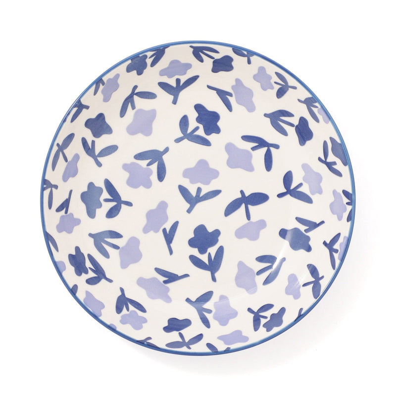 Iroiro Deep Plate Navy Flower
