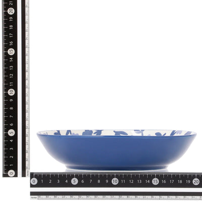 Iroiro Deep Plate Navy Flower