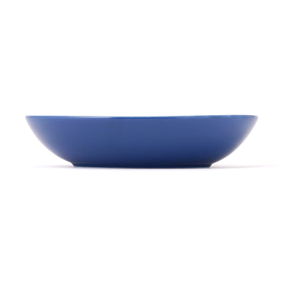 Iroiro Oval Deep Plate Navy Flower