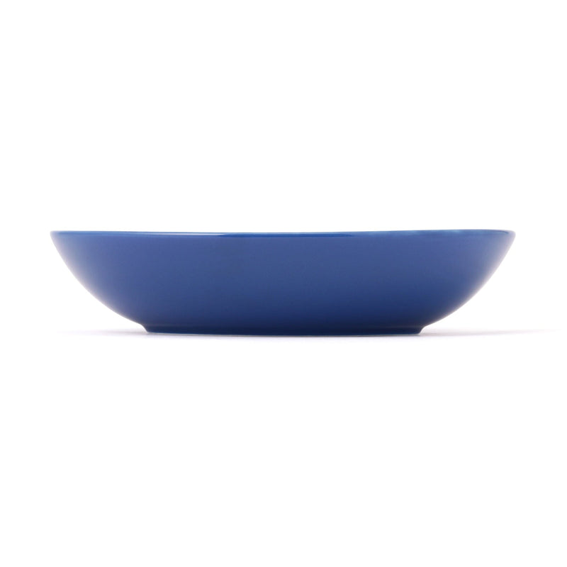 Iroiro Oval Deep Plate Navy Flower