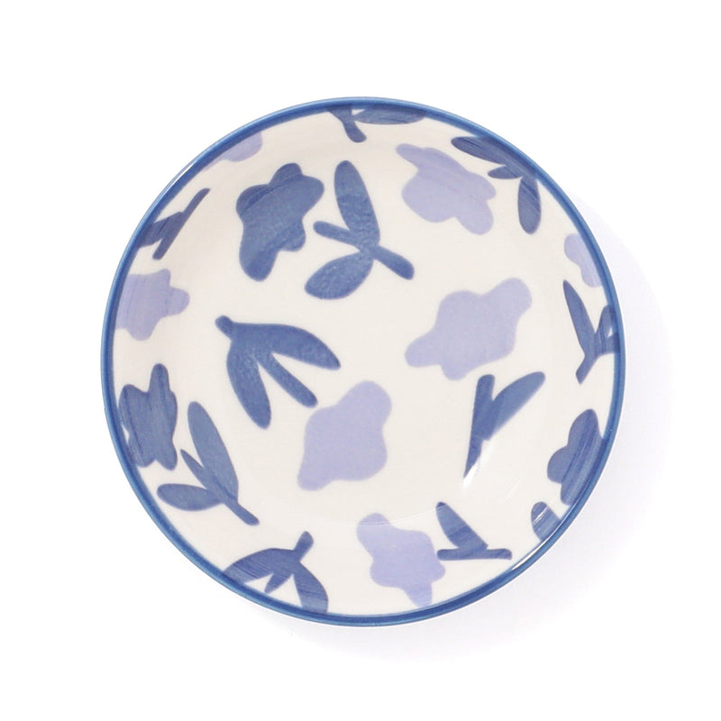 Iroiro Deep Plate SS Navy Flower
