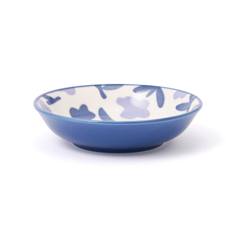 Iroiro Deep Plate SS Navy Flower