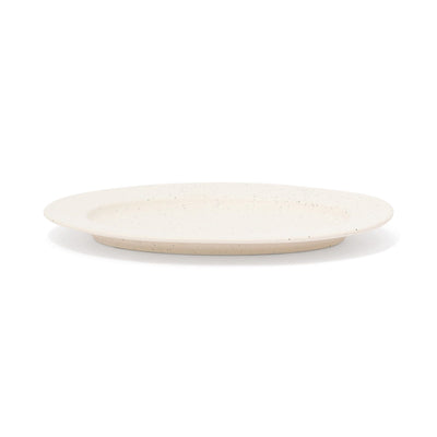 Splatter Oval Plate Ivory