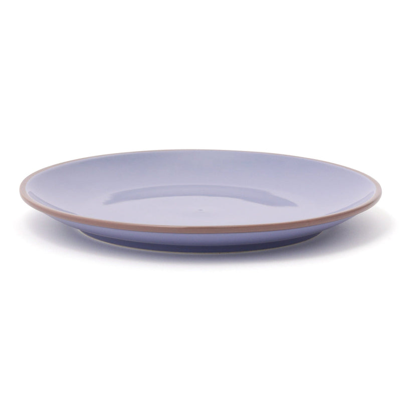 Bicolor Rim Plate Large Blue