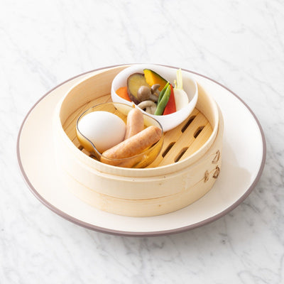 Bicolor Rim Plate Large White