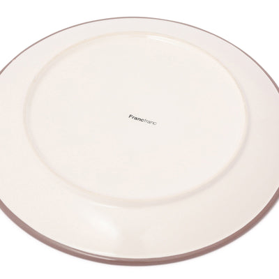 Bicolor Rim Plate Large White